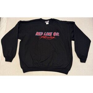 Vintage Red Line Oil Racing Crewneck Sweatshirt Mens Size XL Hanes NASCAR Y2K
